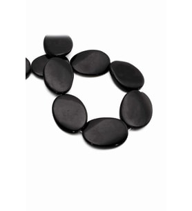 Oniks Doğal Taş Parlak Oval Kesim 30X40mm Dizi [AA]