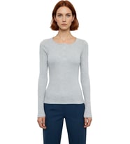 Stil Kadın Çıtçıtlı Fitted Vücuda Oturan Fitilli Esnek Bluz Regular Örme Slim Kalıp
