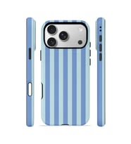iPhone 17 Pro Max Vorian Çift Katmanlı Kılıf Blue Gelato Stripe