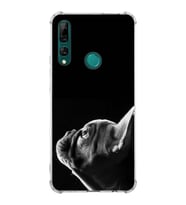 PrintiFy Huawei Y9 Prime 2019 Uyumlu Köpek 1 Baskılı Şeffaf Köşe Korumalı Antişok Kılıf