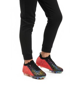 Playup Siyah Fuşya Bilekten Çoraplı Unisex Krampon GK-252-153 G (Siyah-Fusya)