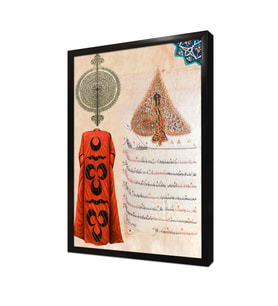 Ferman ve Kaftan Çerçeveli Mdf Tablo