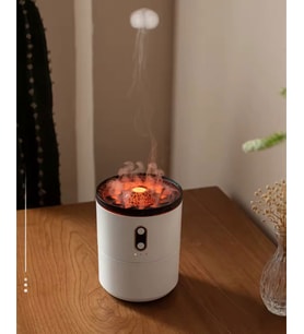 Oda Hava Nemlendirici 450Ml Led Işıklı Volkanik Aroma Difüzörü Buhar Makinesi