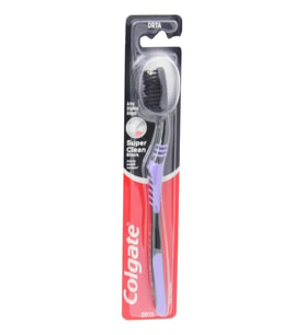Colgate Süper Clean Black Orta Diş Fırçası 2 Adet Fırça (Çok Renkli)