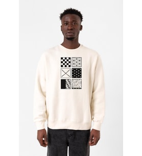 Demon Slayer Anime Patterns Ekru Erkek 2ip Sweatshirt