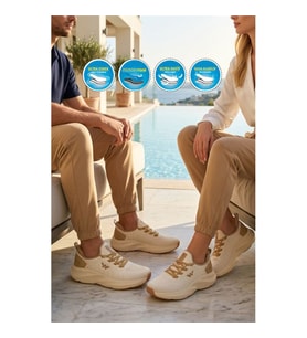 Walkway Flexnova G Siyah-Beyaz Memory Foam Unisex Spor Ayakkabı