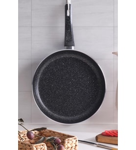 Sanat  Granit Tava 28 Cm Lüx Tek Kulplu Tava