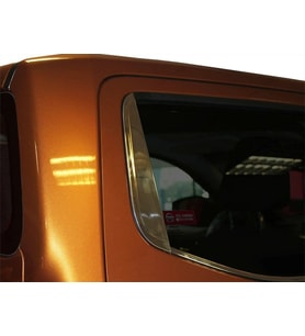 Nissan Navara Uyumlu Cam Arka Kelebek Çıtası 2 Parça Krom 2016 Ve Sonrası