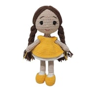 Minyatür Sarı Fındık Bebek Amigurumi Organik Oyuncak