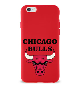 Apple iPhone 6S Plus  Lansman Kılıf Chicago Bulls Tasarımlı Altı Kapalı İçi Kadife Kaplı  Kapak (Şeffaf)