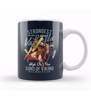 Strongest Warrior Viking Valhalla Kupa Bardak Porselen
