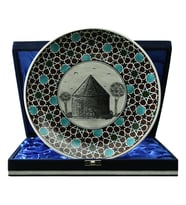 e38 EL İŞÇİLİĞİ ÇİNİ TABAK (KÜMBET) 25 cm - 6411