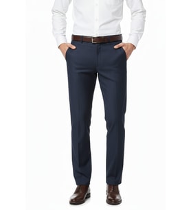 Erkek Regular Fit Kumaş Pantolon Likra Kumaş BGL-ST05040 (Lacivert)