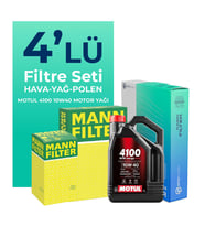 MANN Nissan Primera 1.6 Filtre Bakım Seti Motul Motor Yağlı (2002-2007) 4 Lü