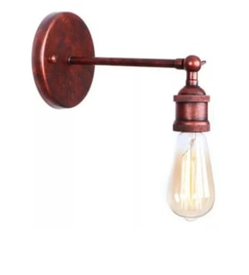 mylights retro bakır eskitme kampanya mafsalı aplik hareketli (Siyah)