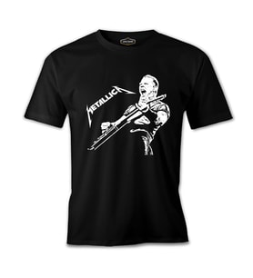 Metallica - James Band Siyah Erkek Tshirt