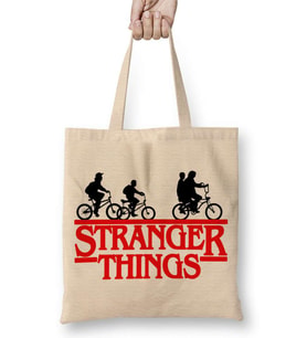 Stranger Things 01 Bez Çanta Uzun Saplı