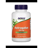 NOW Foods, Astragalus, 500 mg, 100 Veg Capsules.3831 (Renksiz)