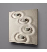 GRİ SPA TAŞLAR TEMALI KANVAS TABLO 110x110cm (Karışık)