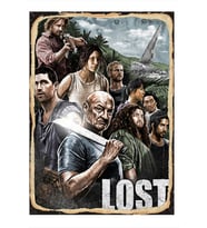 Lost Dizisi Model Ahşap Tablo