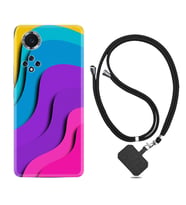 Huawei Nova Y70 Y90 Nova 9 SE  Kılıf Boyun Askılı Silikon Renk Cümbüşü 1631