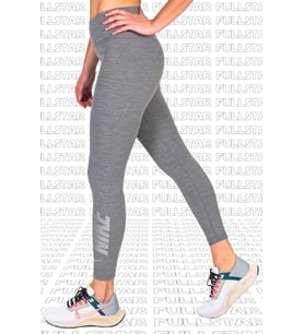 Nike One Diamond Shine 7/8 Leggins 2 Cepli Yapay Elmaslı Toparlayıcı Tayt Gri