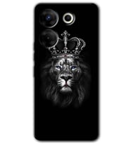 Tecno Camon 20 Kılıf HD Desen Baskılı Arka Kapak - King Lion
