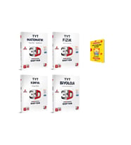 TYT Matematik Fizik Kimya ve Biyoloji Video Destekli Defter 4lü Sayısal Set