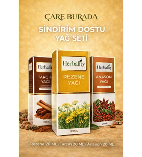 Sindirim Dostu Yağ Seti (Anason Yağı 20 Ml, Rezene Yağı 20 Ml, Tarçın Yağı 20 Ml)