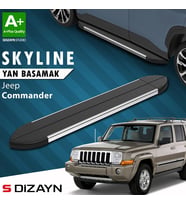 S-Dizayn Jeep Commander Skyline Krom Yan Basamak 173 Cm 2006-2010 A+ Kalite