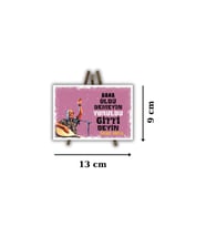 Ahşap Retro Masa Üstü Mdf Akıllı Tablo , Komik Sözler , Duvar Yazıları , Edebiyat - Akıllı153