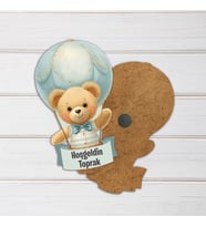 Kişiye Özel Tasarım Ayıcık Baskılı Bebek Magnet (10 Adet)