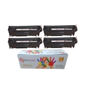 HP Çipli Q2612A 12A 4'lü Ekonomik Paket Garantili Uyumlu Toner 1010/1012/1015/1018/1020 Muadil Toner
