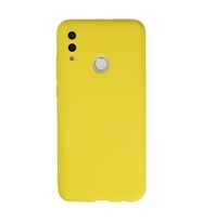 Huawei P Smart 2019 Kılıf Nano İçi Kadife Silikon - Sarı