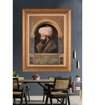 Altın Paspartulu Çerçeveli Tablo V280 (Gold)