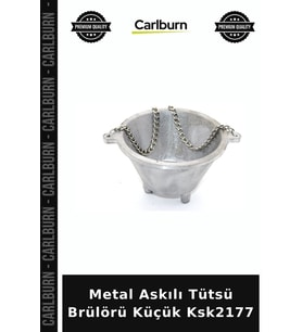 Özel Üretim Dekoratif Tütsülük Metal Askılı Tütsü Brülörü Küçük Ksk2177