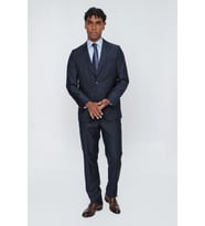 Lacivert Mono Yaka 4 Drop Comfort Fit Tam Astar Esnek Takım Elbise 1001260009