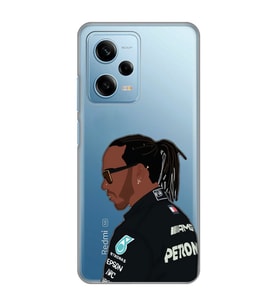 Redmi Note 12 Pro 5G Uyumlu Lewis Hamilton Desenli Şeffaf Telefon Kılıfı