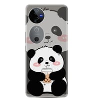 Vivo V40 5G Kılıf Boutique Baskılı Resimli Milkshake Panda Pcode -058