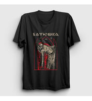 Presmono Unisex Siyah Love Batushka T-Shirt 384148tt