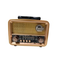 RT-827 SOLAR GÜNEŞ PANELLİ ŞARJLI BLUETOOTH USB CD AUX FM SW AM 3 BAND NOSTALJİ MP3 ÇALAR RADYO (Ahşap)