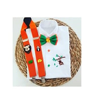 cool partyshop saferi konseptli erkek çocuk askı papyon gömlek