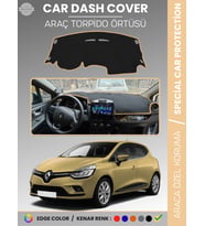 RENAULT CLİO 4 (2012-2020) Torpido Örtüsü Ön Göğüs Koruma Torpido Koruma Birebir Uyum Kaymaz