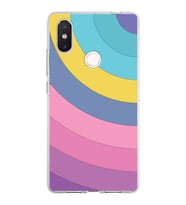 Xiaomi Mi 8 Se Uyumlu Kapak Renk Cümbüşü Tasarımlı Şeffaf Silikon Kılıf