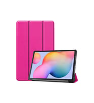 Lenovo Tab M10 Plus TB-125F - TB-128F 3. Jenerasyon Uyumlu Zore Smart Cover Standlı 1-1 Kılıf (K.Pembe)