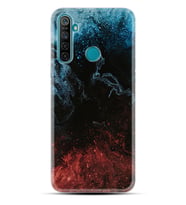 Realme 5i 5 Pro 6i 7 Pro 8 Kılıf Desemli Silikon Red Blue Black Abstact 1386