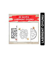20 Sayfalık Labirent Oyunu A4 Boyut