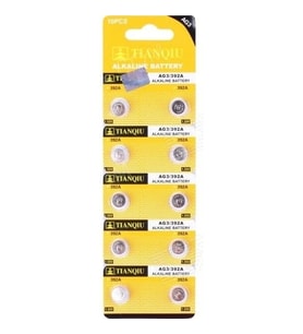 TıanQıu Ag3 Lr41/392 Alkalin 10'lu Düğme Pil