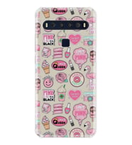 TCL 10L 10 Plus 10SE 20E 20SE 30SE L7 Kılıf Desemli Silikon Donut Flamingo 1415