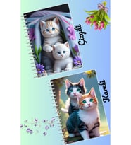Büyülü tasarımlar defter seti 2 adet A4 boyutu 21*30 çizgili + kareli 60 syf